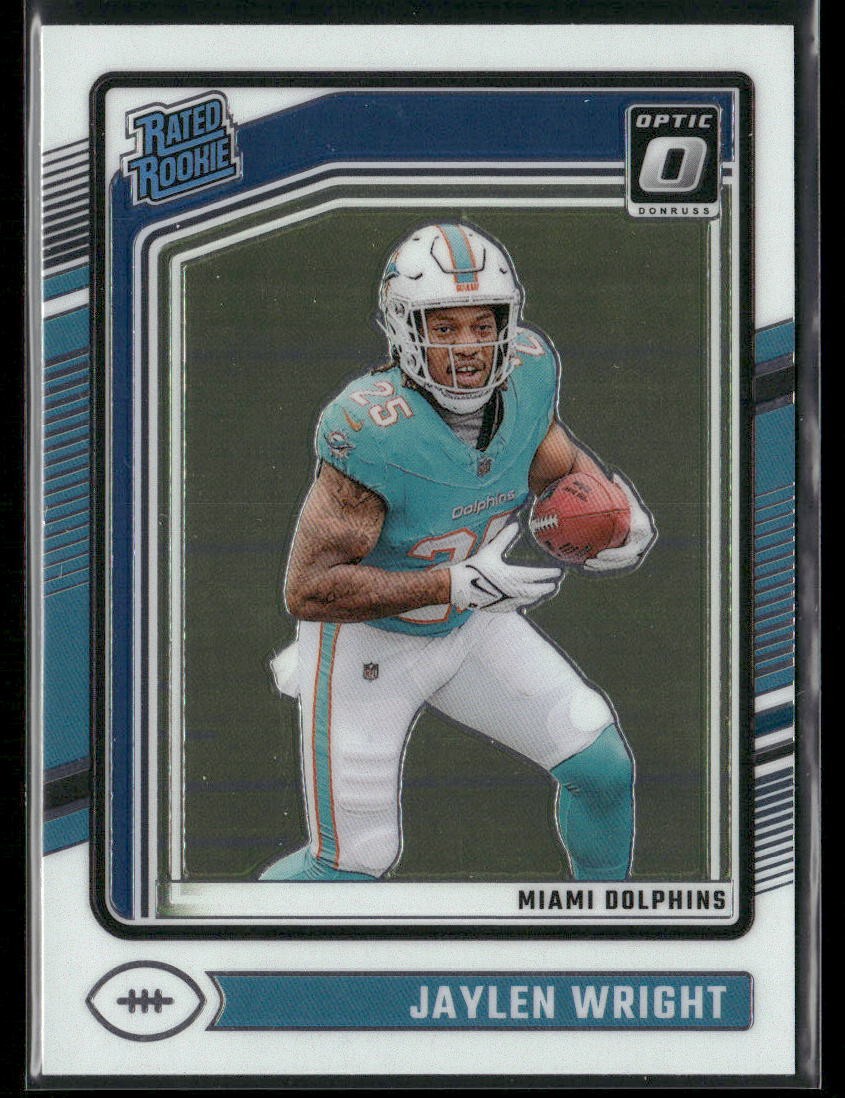 2024 Donruss Optic #249 Jaylen Wright Miami Dolphins Rated Rookie RC