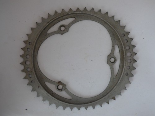 VINTAGE THETIC OVAL STEEL CHAINRING 46 T - 116 BCD - NOS - VERY RARE - Picture 2 of 3