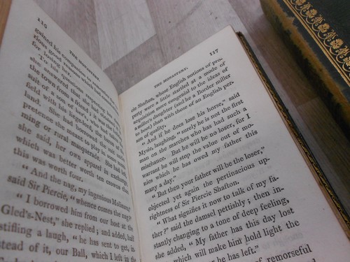 Scottish Historical Romances Volume 5-8 The Monastery Antique 1822 Leather Set - Picture 6 of 8