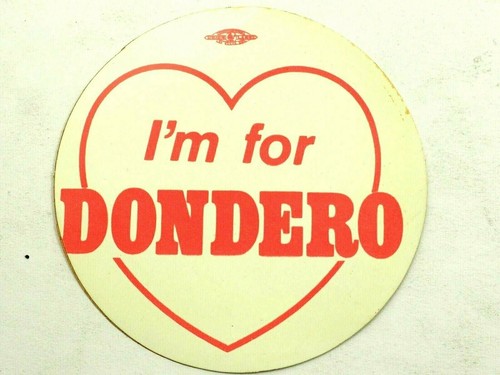 I'm for Dondero Vinyl Sticker David Dondero Punk Rock Musician & Songwriter - Picture 2 of 4