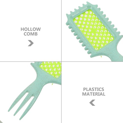  4 Stück Locken Haarkämme: Antistatische Hohlgitter Haarbürste Tragbar Nass Trocken Kopfhaut - Bild 4 von 12