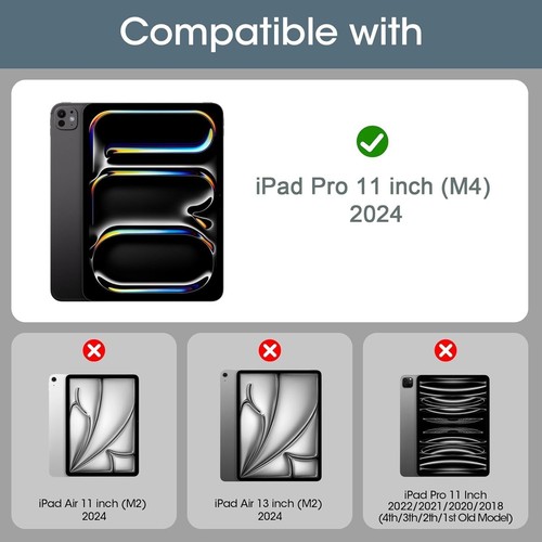 2 films blindés 9H pour iPad Pro 11" 2024 M4 verre de protection protection écran verre trempé - Photo 2/9