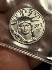2002 1/4oz American Platinum Eagle $25 .9995 Statue of Liberty - BU 1934.92 per troy oz