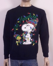 vintage 90s Peanuts Bah Humbug Sweatshirt Sno...