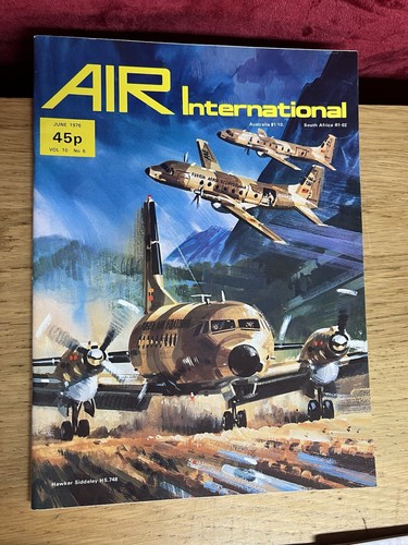 Vintage Air International 1976 Magazines x12 Jan - Dec 1976 covers paintings - Picture 7 of 14