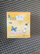 Abbott Freestyle Diabetic Blood Glucose Test Strips 100 Count 08/31/2026