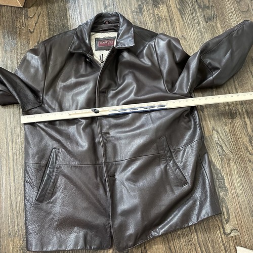 Couture von J. Park braune Lederjacke Mantel Herren XXL Reißverschlussfutter 2XL weich - Bild 7 von 9