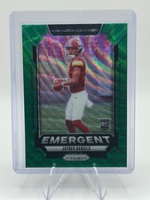 2024 Panini Prizm - Emergent Jayden Daniels #2 Green Wave Prizm (RC)