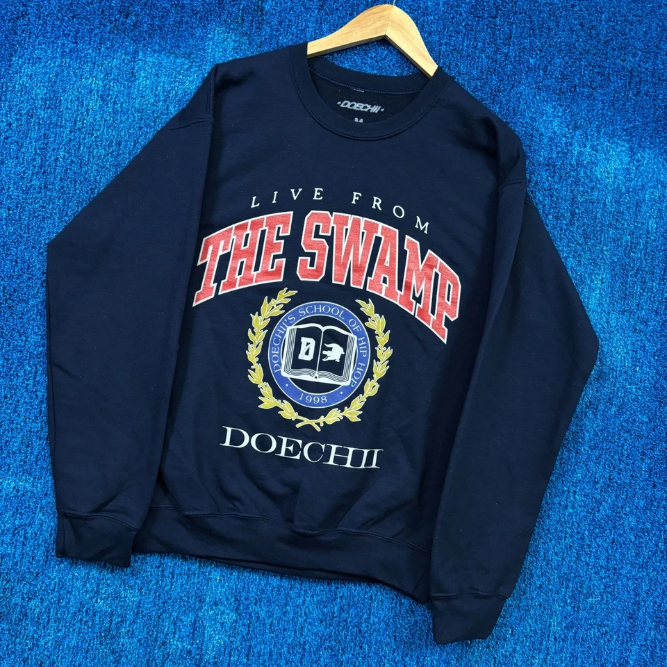 Suéter Doechii Live From The Swamp Azul Rap Cuello Redondo Talla Mediana Foto 3 de 4