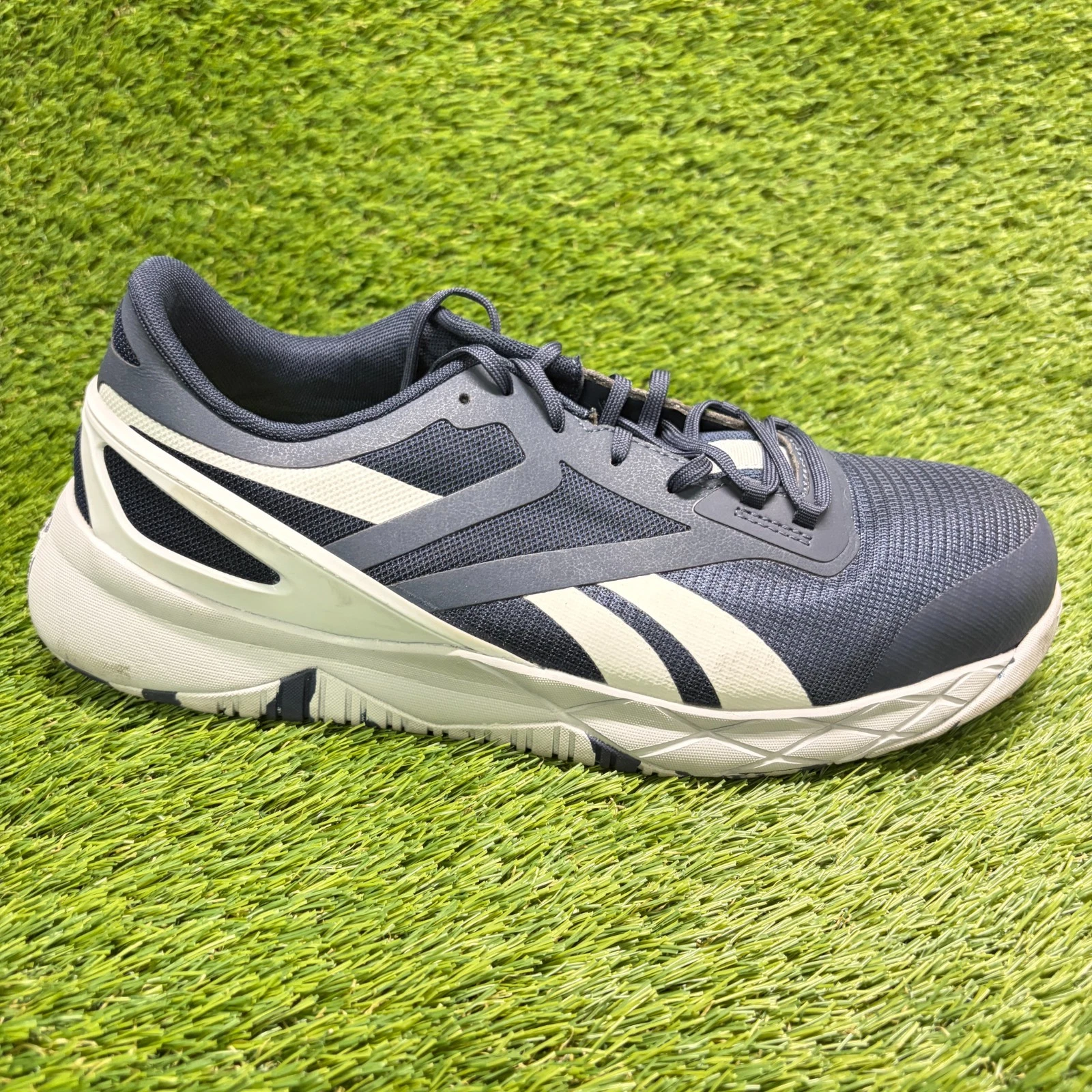 Reebok Nanoflex TR Mens Size 12E Blue White Composite Toe Safety Work Shoes