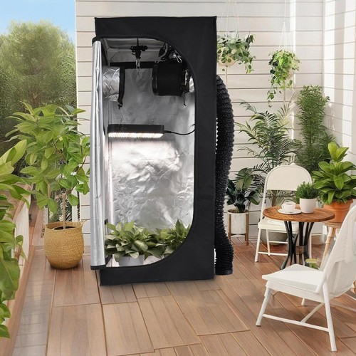Growbox Komplettset 60 x 60 x 140 cm, LED Gewächshaus Set, Indoor Growzelt Kit - Bild 11 von 11