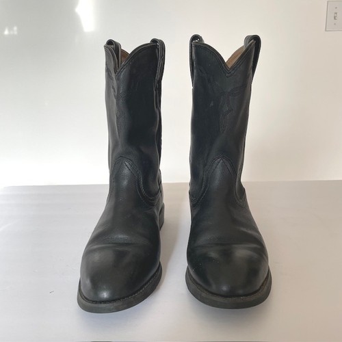 Ariat Black Boots Men 7C/Women 8.5B Round Toe Western Cowboy Country Equestrian - Picture 1 of 10