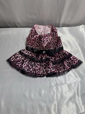 Build-A-Bear Rebecca Bonbon Pink Leopard Print Dress Hello Kitty Sanrio