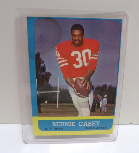 1963 Topps FB Football #137 Bernie Casey RC 49ers EX+
