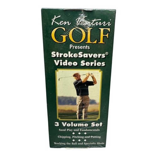 Ken Venturi Golf Stroke Savers Video Series VHS Box Set (3 Tapes) Brand New - Picture 2 of 6