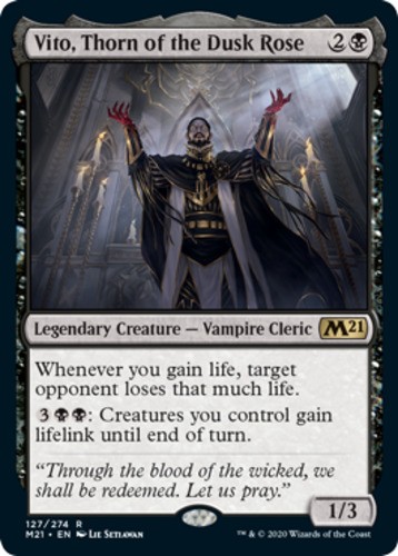 MTG Vito, Thorn of the Dusk Rose - Foil, NM-Mint, English Core Set 2021