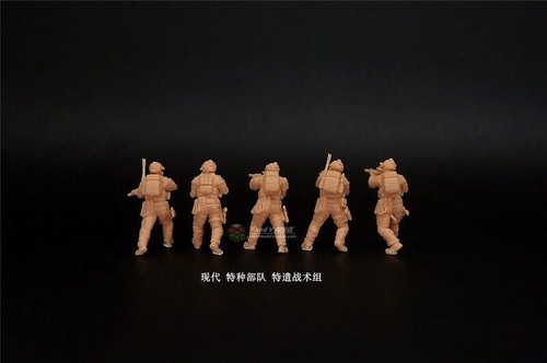 1/72 Modern Us "navy Seals - Task Force Tactical Team" 5 Man Model 3D Printed - Picture 4 of 6