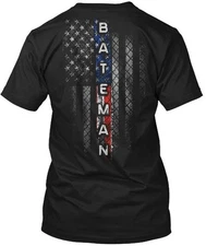 Bateman Family American Flag T-Shirt Made in the USA Size S to 5XL