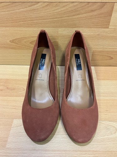 Ladies Marks & Spencers Terracotta Insolia Shoes - UK Size 4.5 - Picture 1 of 5