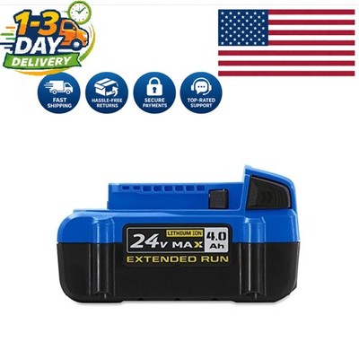 24V Max 4Ah Lithium Power Tool Battery with Fast Recharge & Indicator