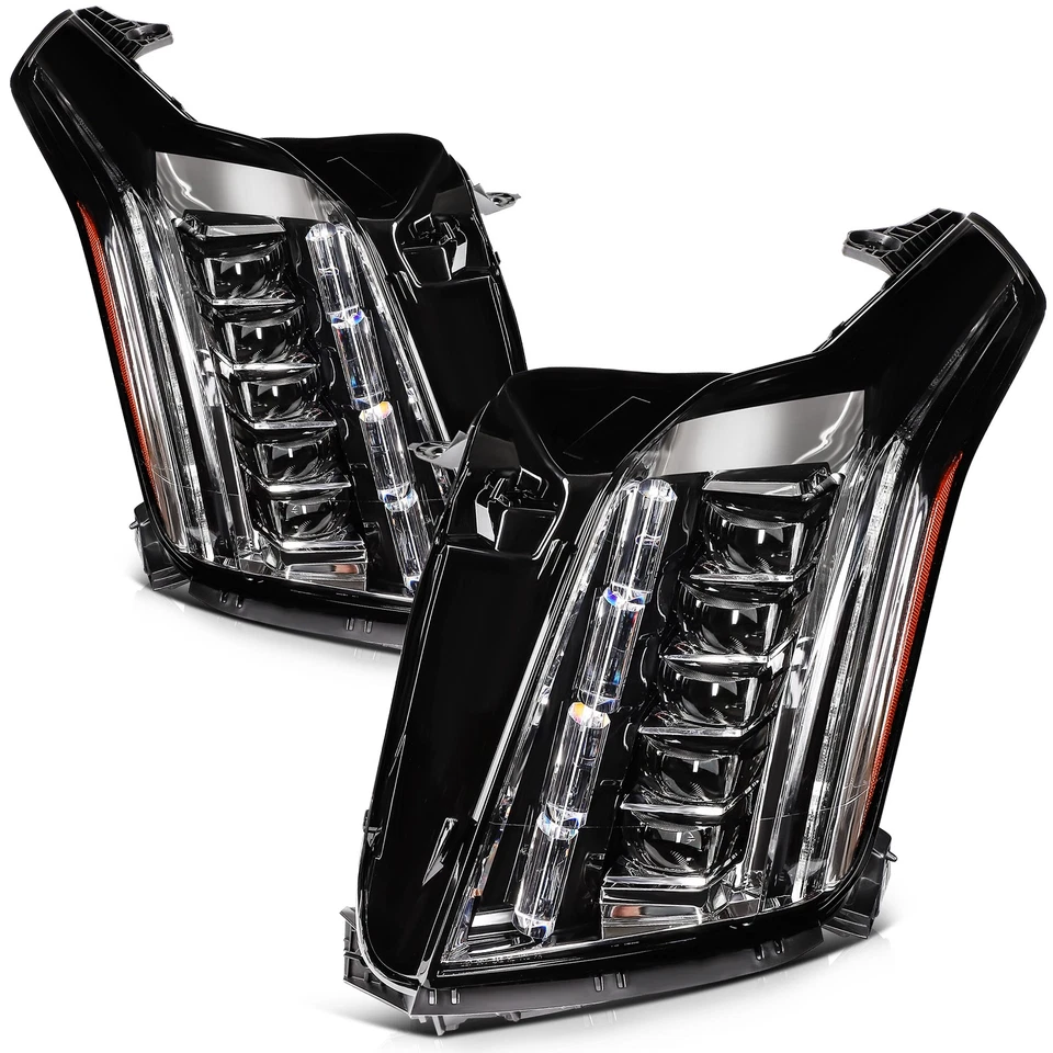 Headlights Assembly For 2020 Cadillac Escalade ESV Pair Full LED DRL Headlamp Foto 2 de 4