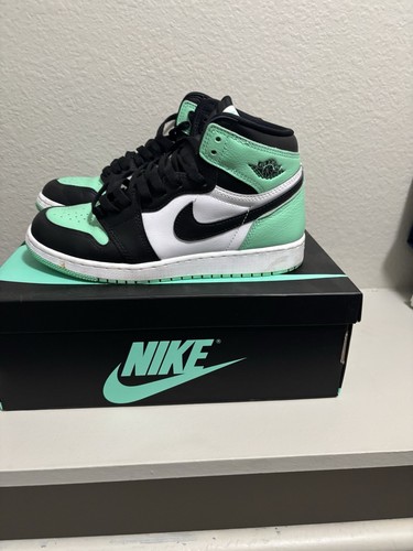 Green Black and White Jordans - Picture 3 of 3
