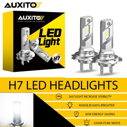 2x H7 LED Headlight Bulb Kit High Low 80000LM Beam Super Bright 6500K - Picture 1 of 7