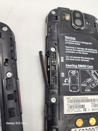 KYOCERA DURAFORCE E6810 VERIZON PARTS ONLY LOT OF 3 - Picture 7 of 10