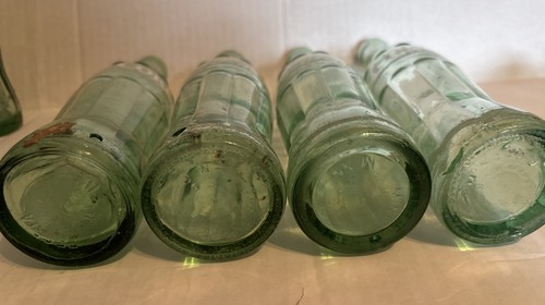 LOT OF 13 VINTAGE GREEN COCA COLA COKE BOTTLES - Various States - Picture 7 of 10