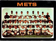 1971 Topps - New York Mets #641 (Water damage, Crease)