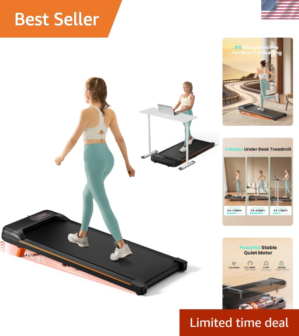 Almohadilla para caminar inclinada ajustable - Capacidad de 265 libras para entrenamientos efectivos en casa