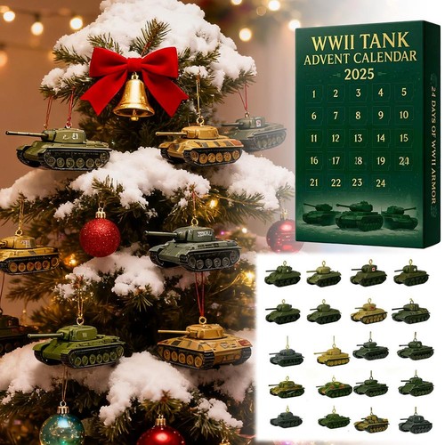 WWII Tank Advent Calendar –24Days Christmas Countdown Calendar With 24Tanks - Bild 6 von 10