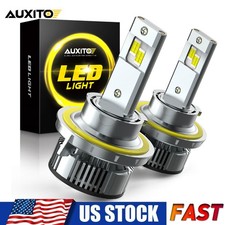 2X H13 9008 LED Headlight Super Bright Bulbs Kit 40000LM White Hi-Lo Beam 6500K
