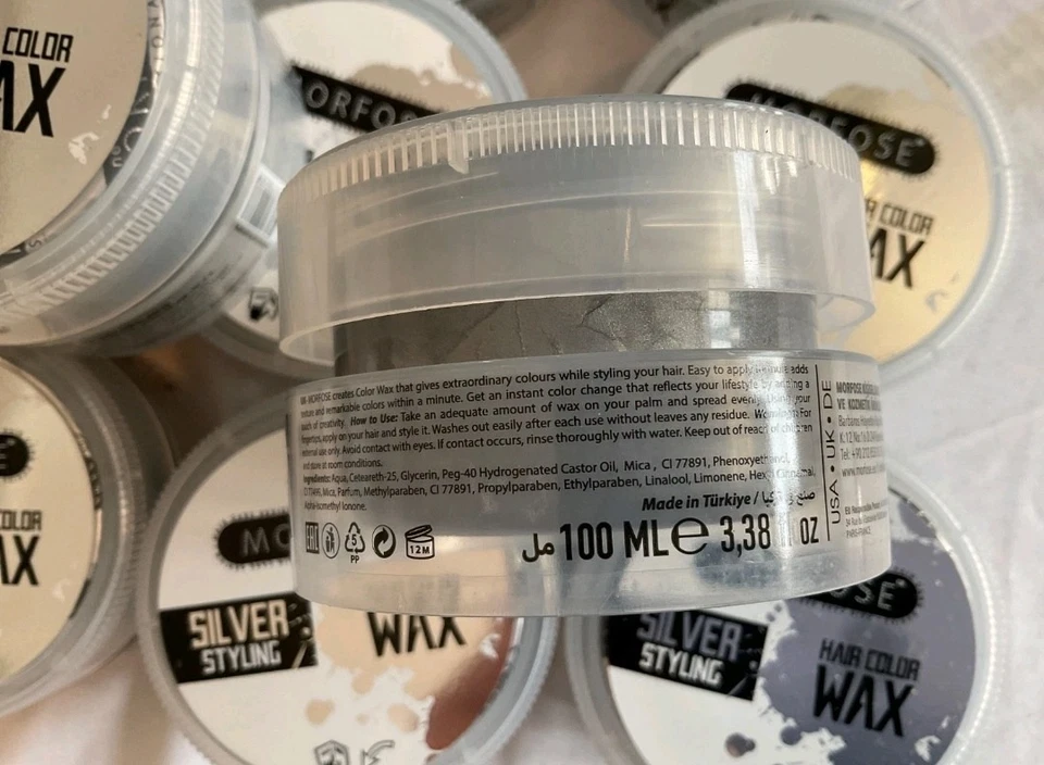 10 x 100 ml MORFOSE Hair Color Wax Silver Styling - Bild 2 von 4