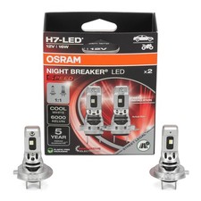 2x OSRAM H7 NIGHT BREAKER LED SPEED Lampe 12V 16W PX26d 6000K 1550lm