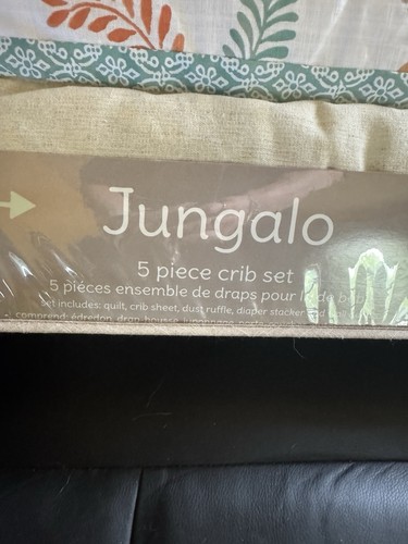 Juego de cuna de 5 piezas con temática animal Levtex Baby Jungalo NUEVOS ANIMALES SELVA FORESTAL - Imagen 2 de 6