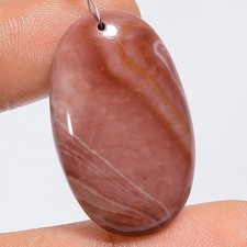 100 Natural Red Agate Oval Cabochon Drilled Gemstone 29.5 Ct 31X18X4 mm A-34847