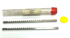 DUMONT 22201 KEYWAY BROACH 1/16"-A LENGTH 5" HIGH SPEED STEEL LOT OF 2