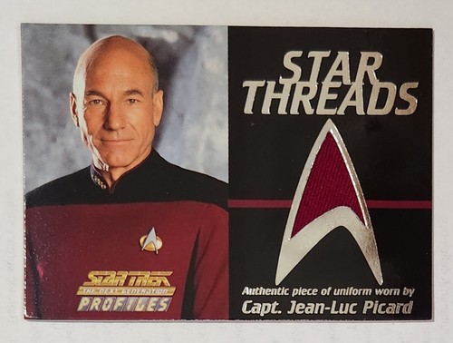 Skybox Star Trek Next Generation Profiles Star Threads Captain Picard #40 /2500 - Picture 1 of 2