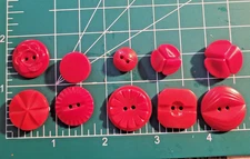 Colt variety red 10  buttons confirmed patterns excellent condition