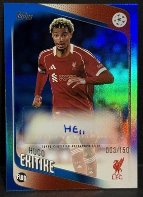 2025-26 Topps UEFA Club Competitions Liverpool Hugo Ekitike Auto