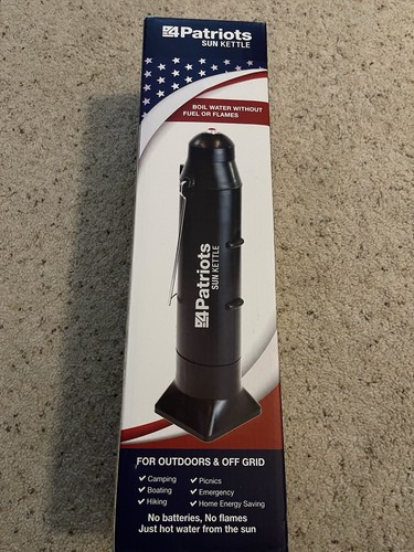 4 Patriots Sun Wasserkocher Solar Warmwasserbereiter Neu im Karton unbenutzt selten - Bild 1 von 6