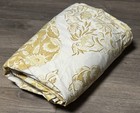 POTTERY BARN QUEEN ISABELLE Duvet Cover  Medallion Floral Cream Yellow Gold READ