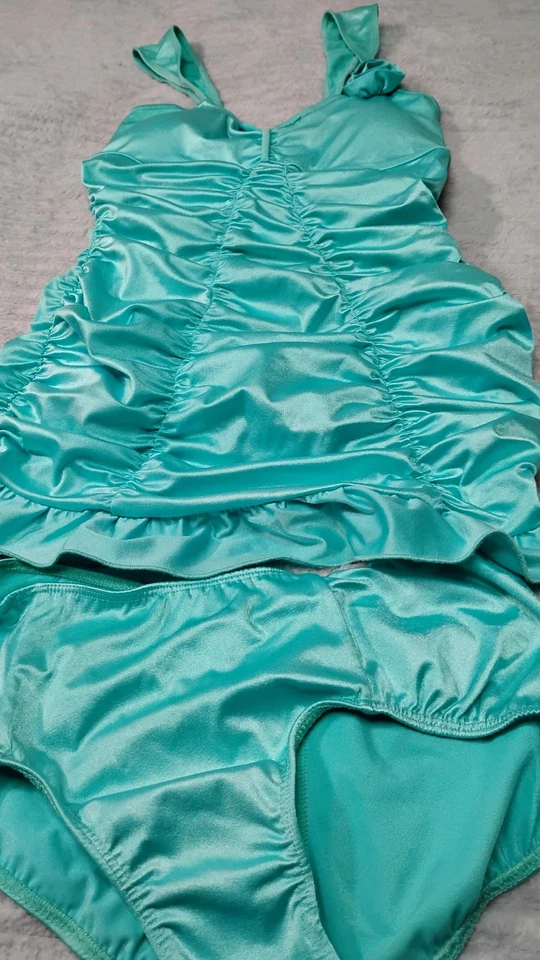 Lolita Girl 2 PC Swimsuit Medium Kawaii Cosplay Soft Girl Pin-up Rockabilly - Image 2 of 4