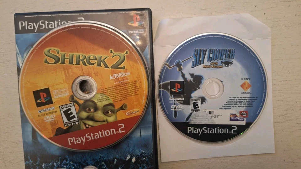 LOT OF 14 PS2 VIDEO GAME Discs & 1 Black Corded Controller  - Image 2 of 4