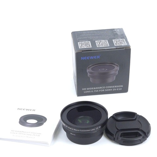 40.5mm HD Wide Angle Lens Compatible with Sony ZV-1F ZV-E10 A5000 A6000 Neewer - Picture 7 of 7
