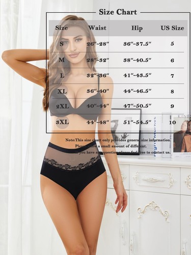 Women's Plus Size Tummy Control Underwear, High Waisted Moisture-Wicking Brie... - Picture 7 of 7