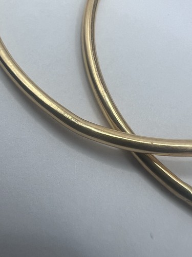 Italian 18ct Yellow Gold Hoop Earrings • 11.61 Grams - Picture 4 of 8
