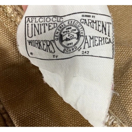 Pantalones Vintage Carhartt WU256 Doble Rodilla 30x28 Hechos en EE. UU. Unión Ropa de Trabajo Años 90 - Imagen 18 de 20