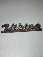 Vintage Truck Brushed Viking Chevrolet Hood Ornament Badge Emblem Unknown Yr Wow